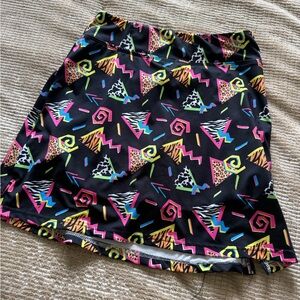 Colorful Geometric Patterned Skirt